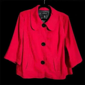 Lane Bryant women’s jacket size 20 in red.
